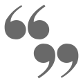 icoon quote teken voor testimonials reviews