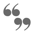 icoon quote teken voor testimonials reviews