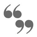 icoon quote teken voor testimonials reviews
