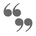 icoon quote teken voor testimonials reviews
