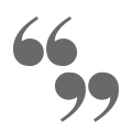 icoon quote teken voor testimonials reviews