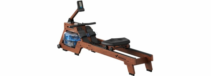 MERACH Waterweerstand Roeimachine Realistisch watergevoel en geschikt voor alle fitnessniveaus