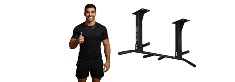 pull up bar plafond parallelle handgrepen