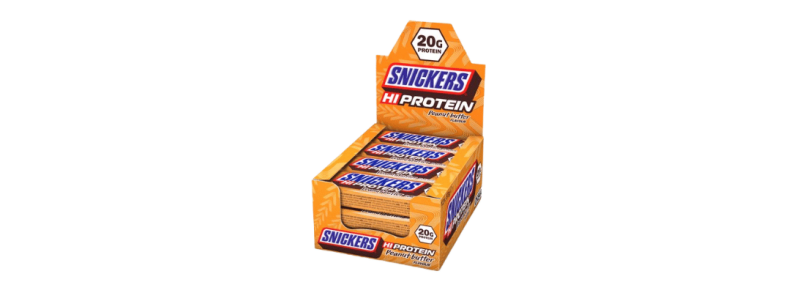 snickers eiwitreep krijg je een hoop eiwit
