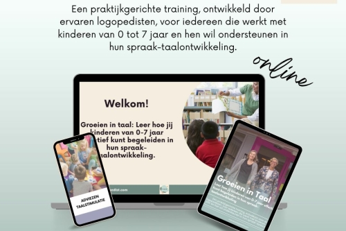Groeien in Taal Online cursus taalontwikkeling