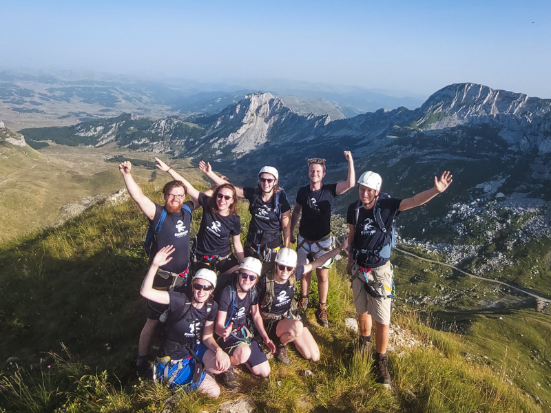 Groepsreis Balkan Groepsfoto Groepsreis Balkan via ferrata