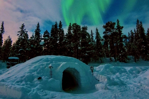 Slapen in een iglo in Lapland