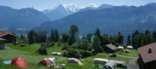 Kamperen in Zwitserland Uitzicht Kaaiman