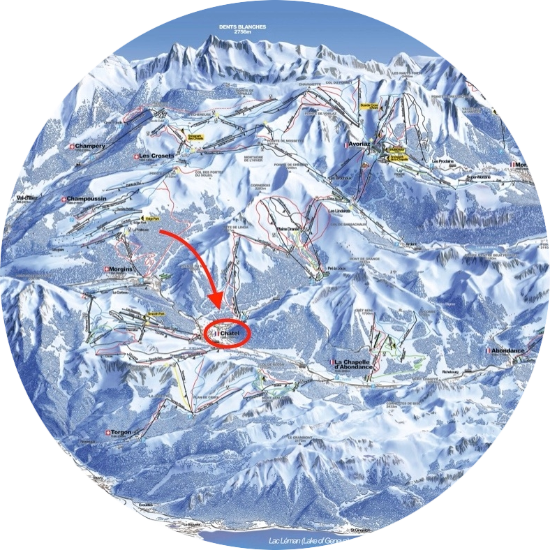 Locatie Kaaiman Chatel Frankrijk