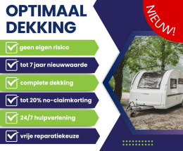 Nieuwe caravan verzekeren met 7 jaar nieuwwaarde
