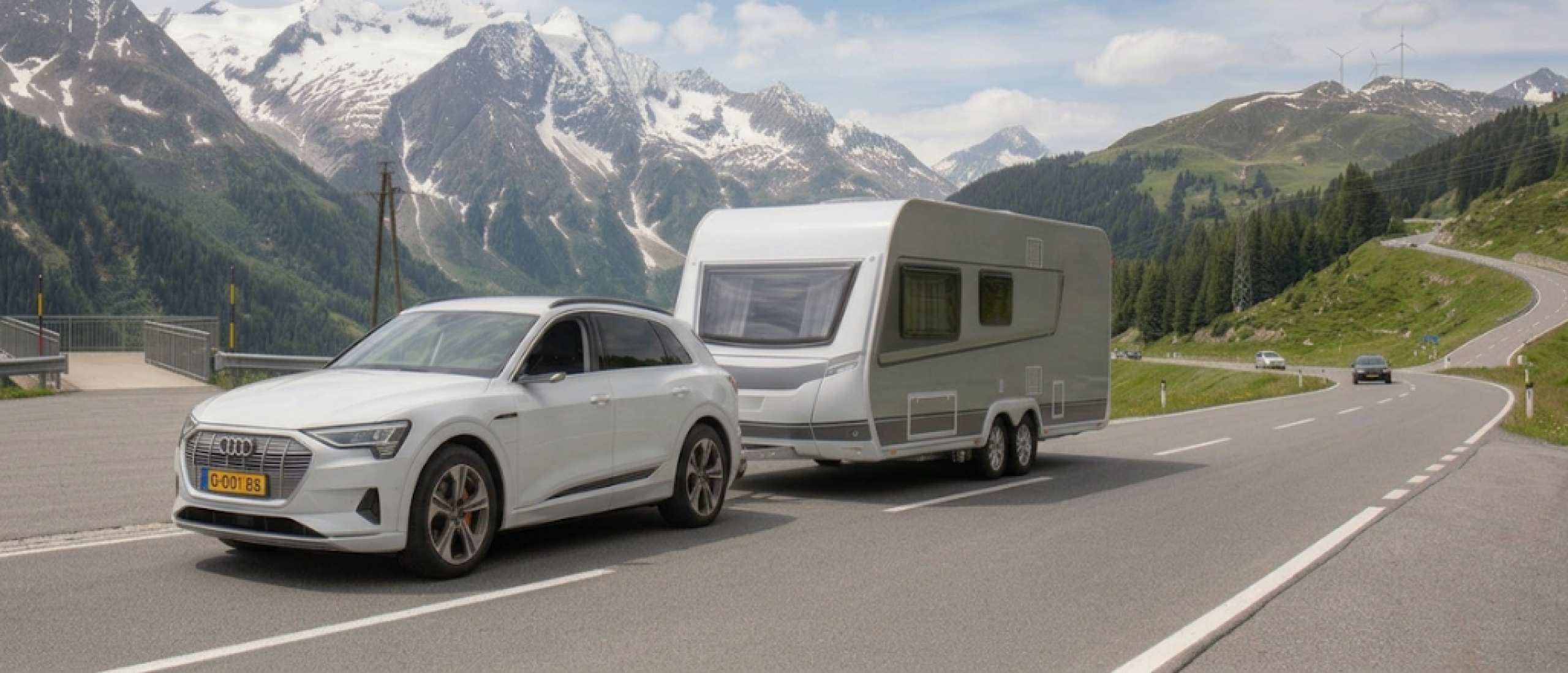 Caravan trekken met een elektrische auto: kan dat?