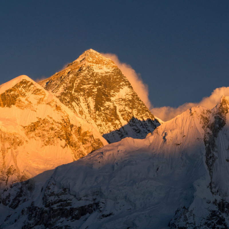 Kun je met een helikopter naar de top van de Mount Everest?