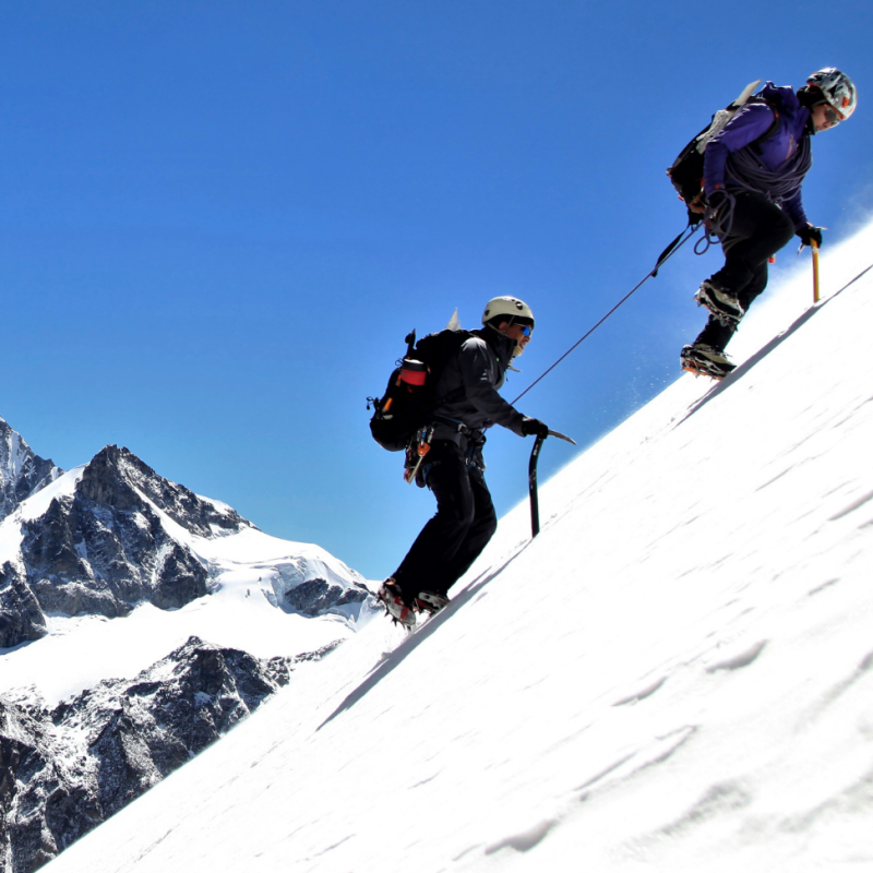 Hoe koud is het op de top van de Mont Blanc?