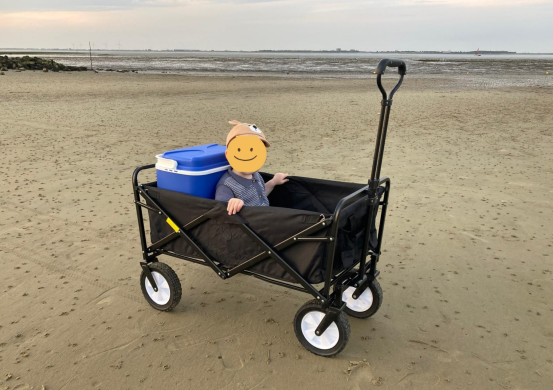 Beste-bolderkar-Lifegoods-bolderkar-70kg-praktijktest-goedkope-bolderkar-strand