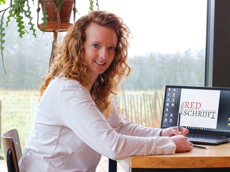 Anita aan tafel