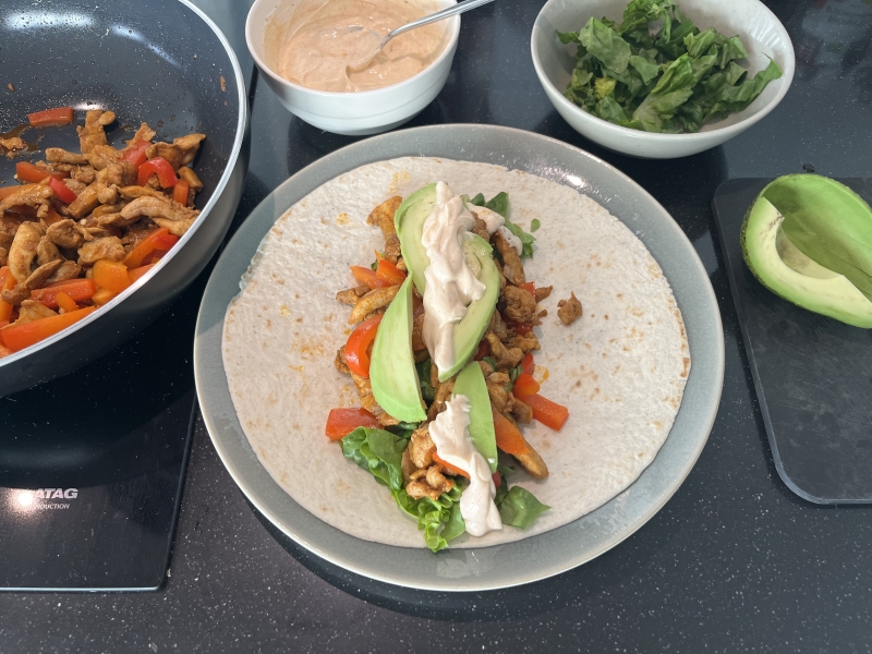 Wraps met kip recept