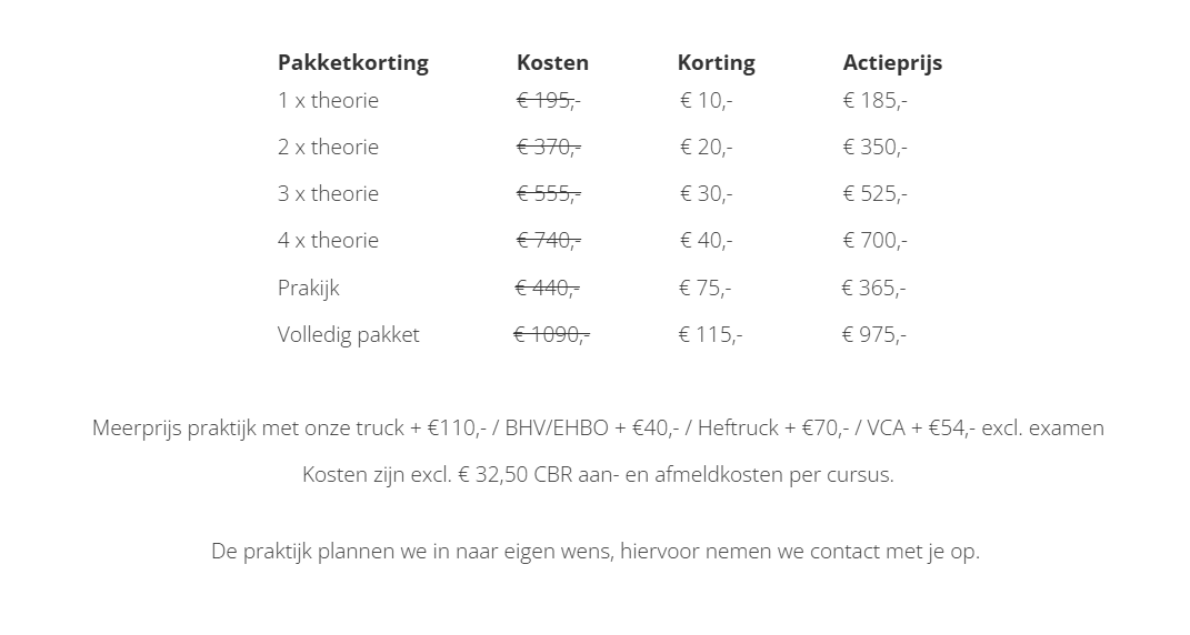 code 95 halen kosten