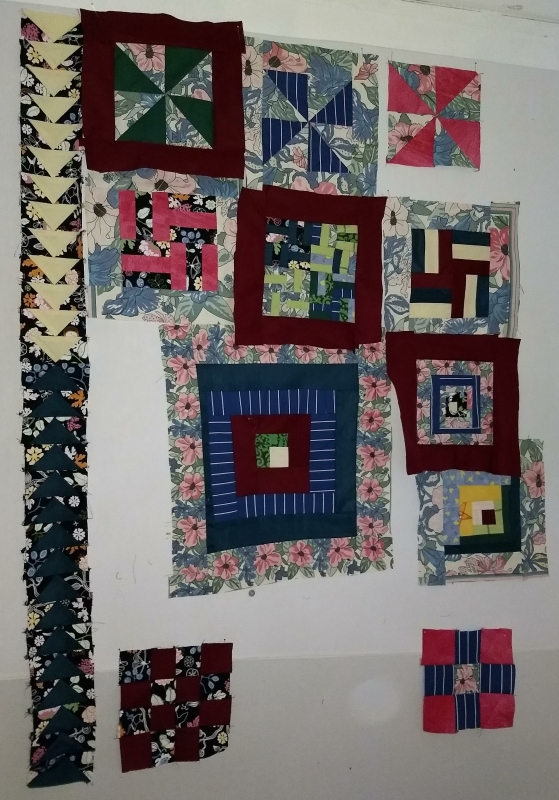 Lap Quilt Sampler to Save the World Quilt Kick Ass Quilts progress picture