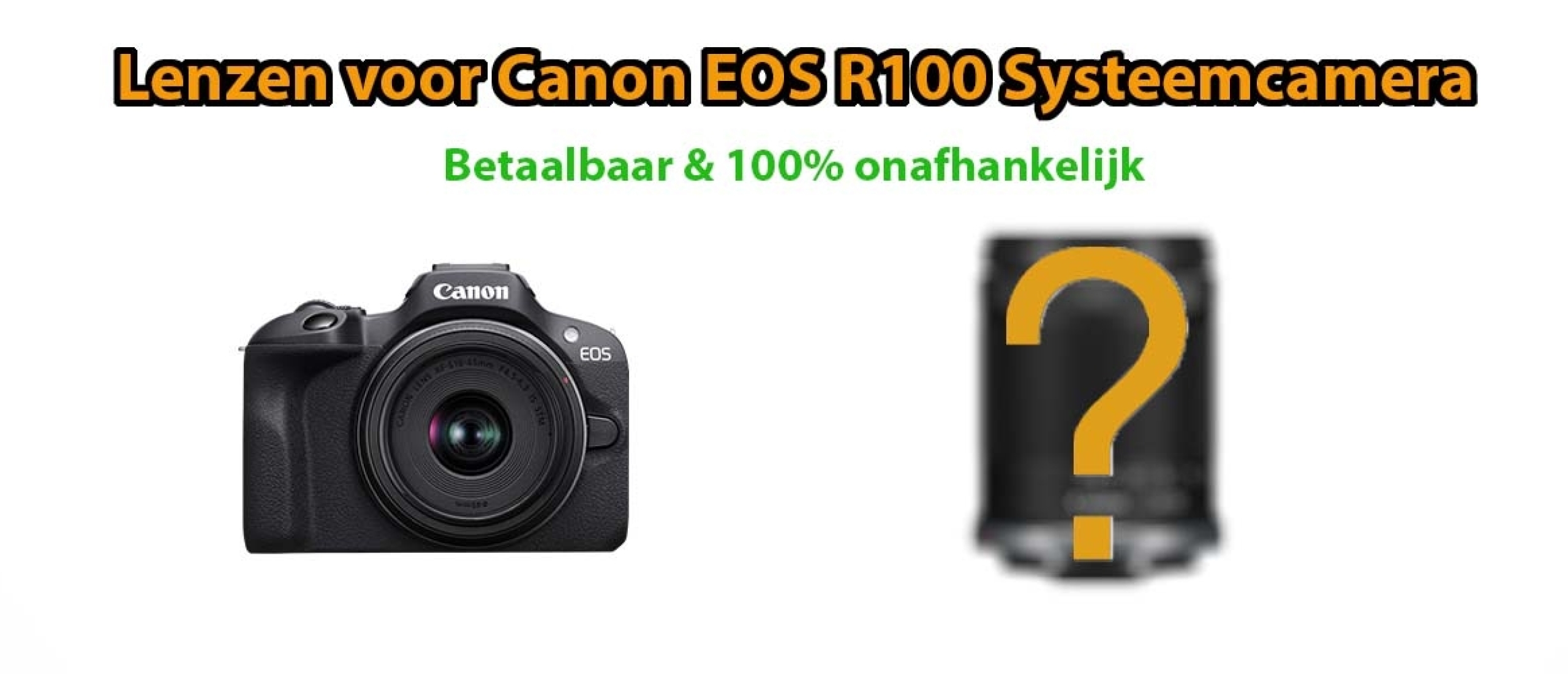 Beste lenzen voor Canon EOS R100 Systeemcamera