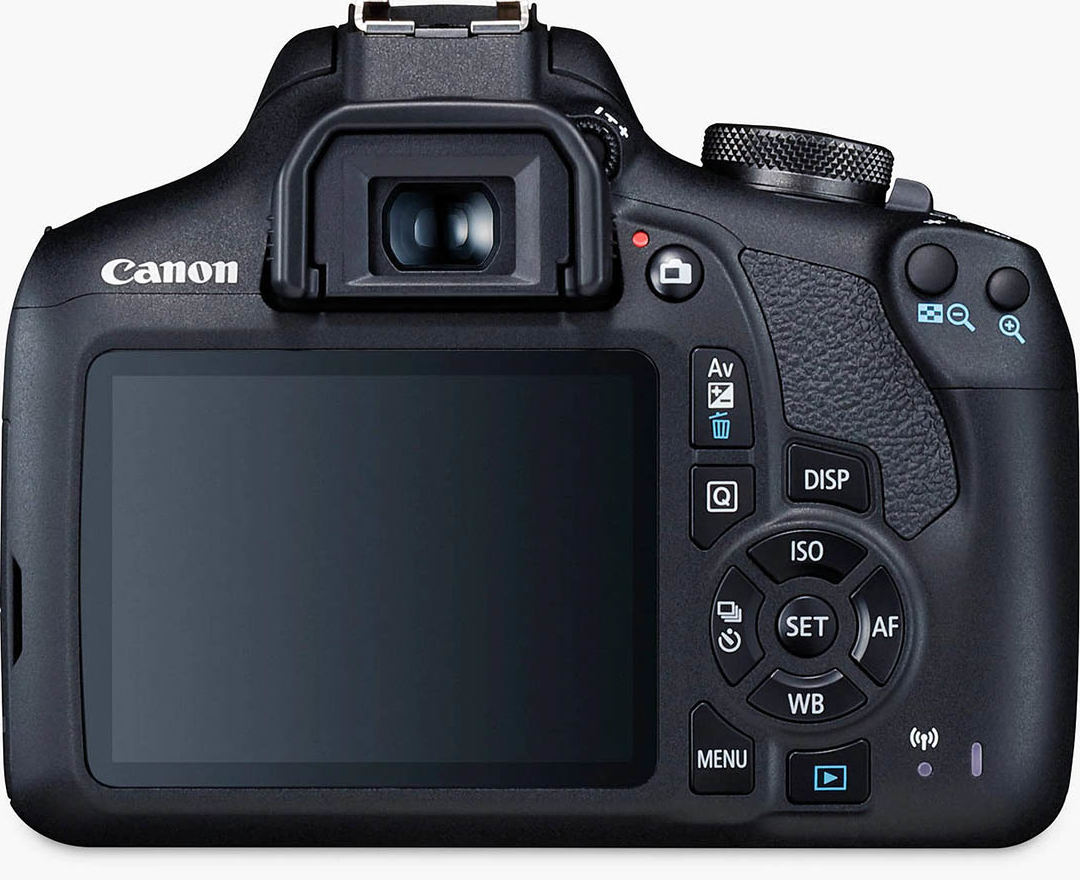 Canon 2000D achterkant bouw