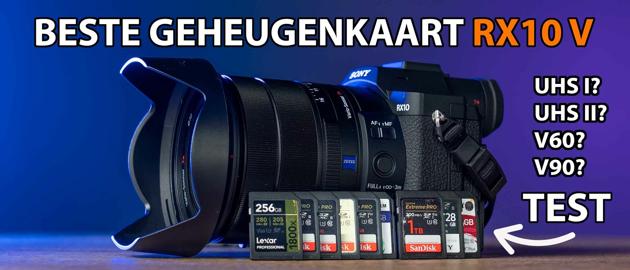 Beste geheugenkaart Sony RX10 V