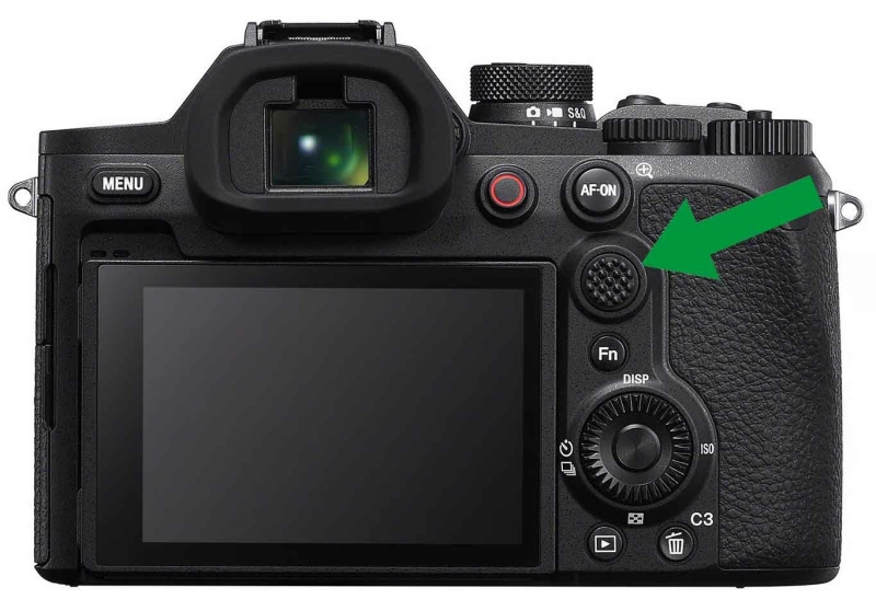 Joystick multicontroller Sony RX10 V instellingen