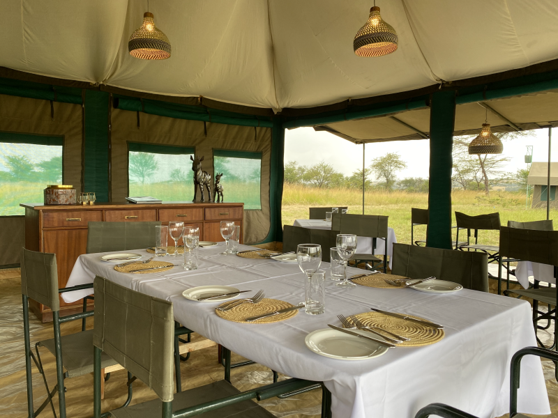 Kimbilio Serengeti Camp Dining