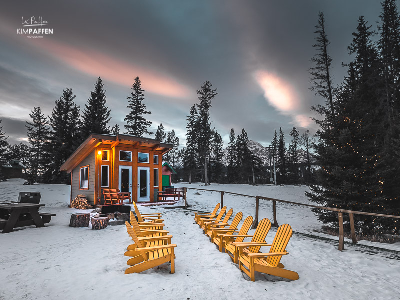Winter landscape Jasper National Park, Canada