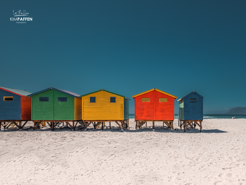 Cape Town Photography: Beach Huts Muizenberg Beach