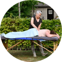 massage bij mooi weer buiten