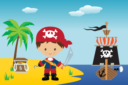 Piraten speurtocht kinderfeestje