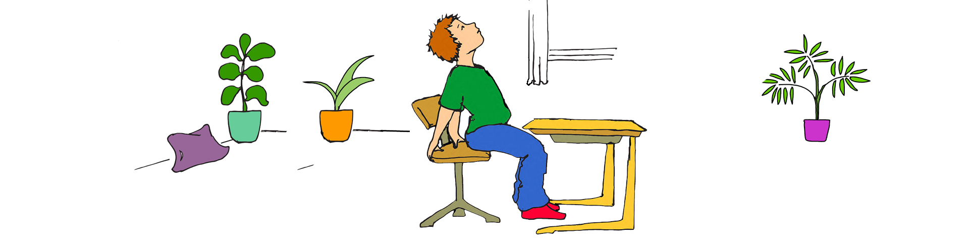 yoga op school