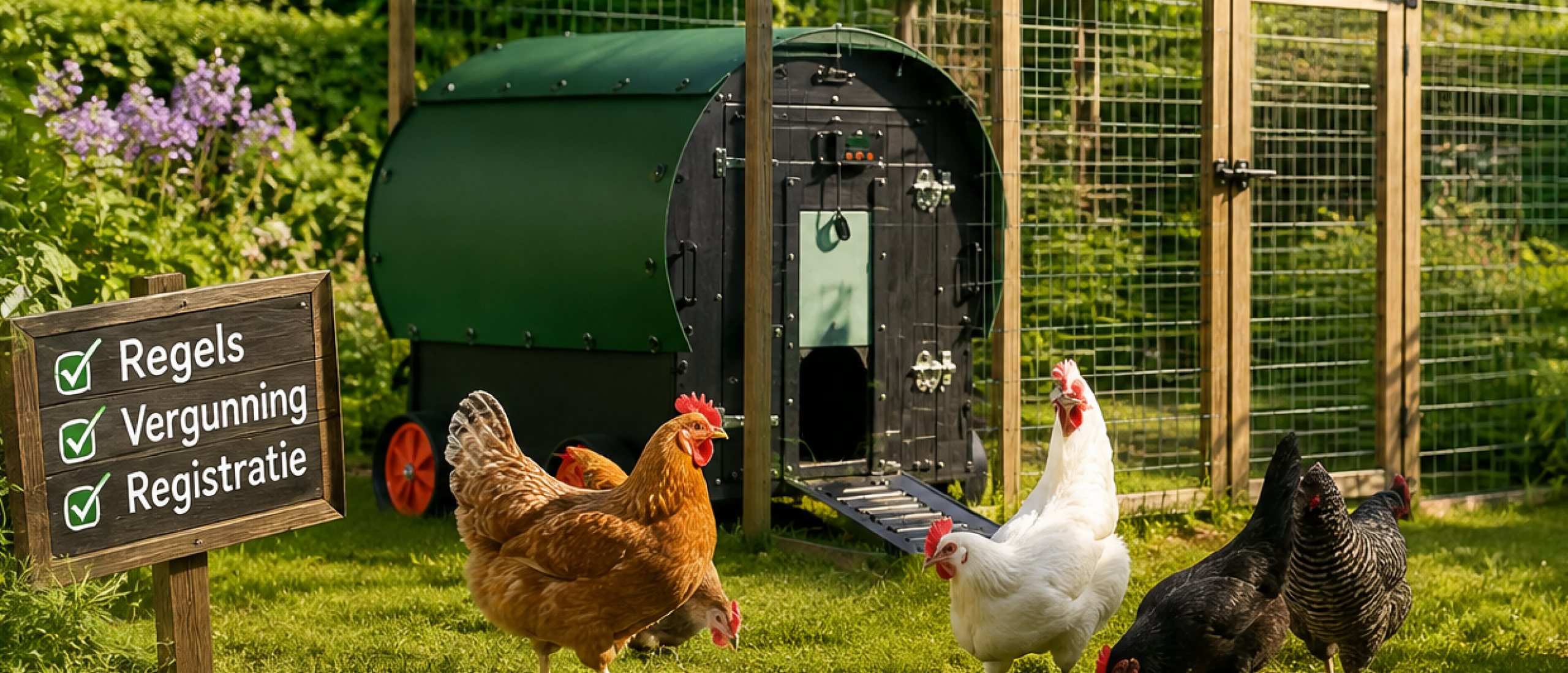 Mag ik kippen houden in mijn tuin? Regels, vergunning en registratie