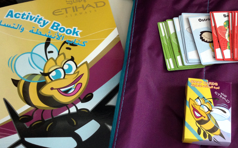 Etihaf Airways review met kinderen
