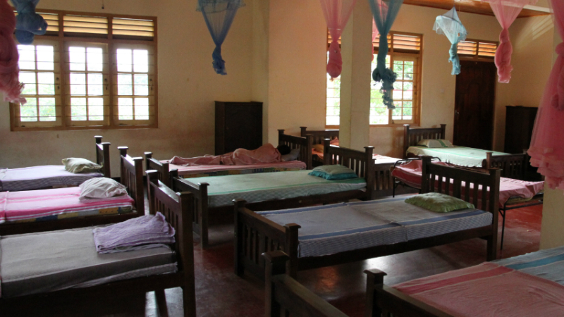 Kindertehuis Sri Lanka slaapzaal