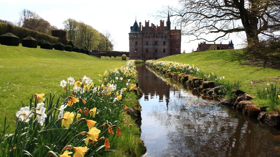 Egeskov Castle in Denemarken Egeskov Castle in Denemarken