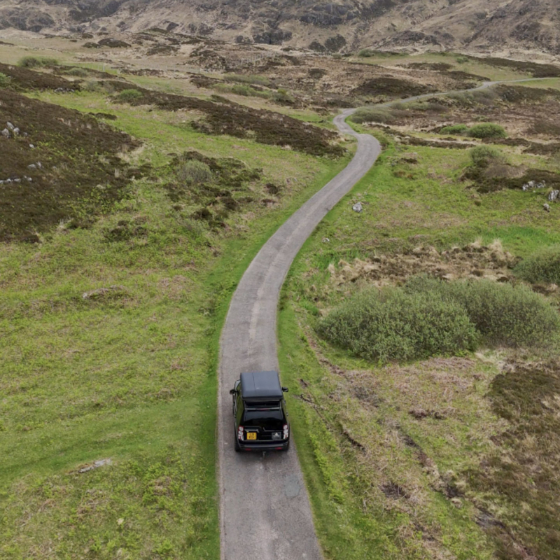 4x4 huren in Schotland met gezin