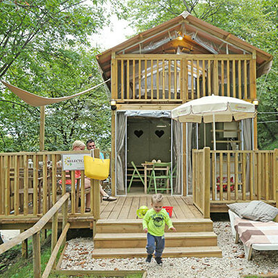 Airlodge glamping Gardameer met gezin