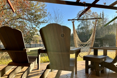 Airport Game Lodge Zuid-Afrika tuin met uitzicht op de dieren