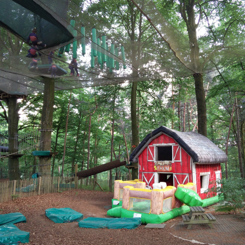 Klimpark bij Ardennen met 5-jarige