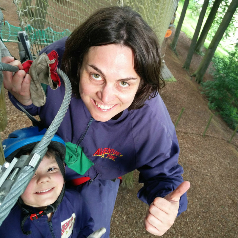 Klimpark in België met jonge kinderen