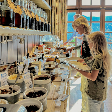 Aroma Dryos Spa & Eco Hotel ontbijtbuffet