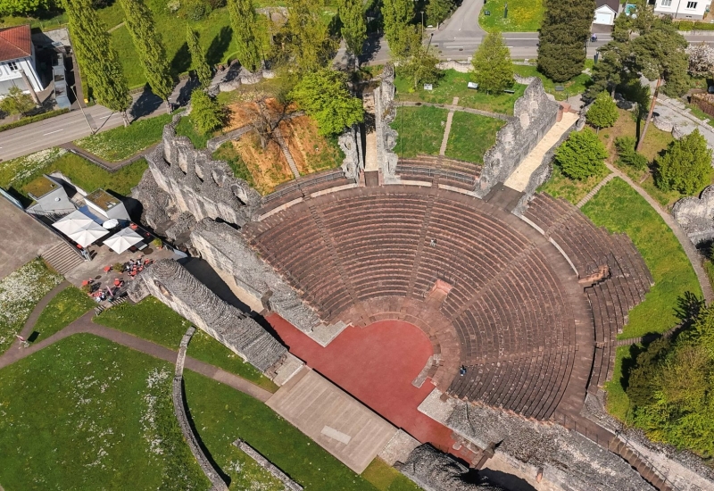 Baselland Augusta Raurica drone shot