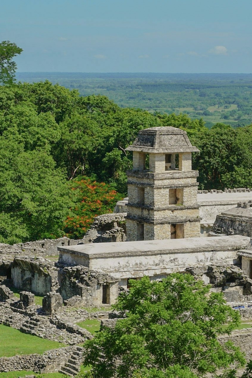 Bezoek aan ruïnes van Palenque Bezoek aan ruïnes van Palenque