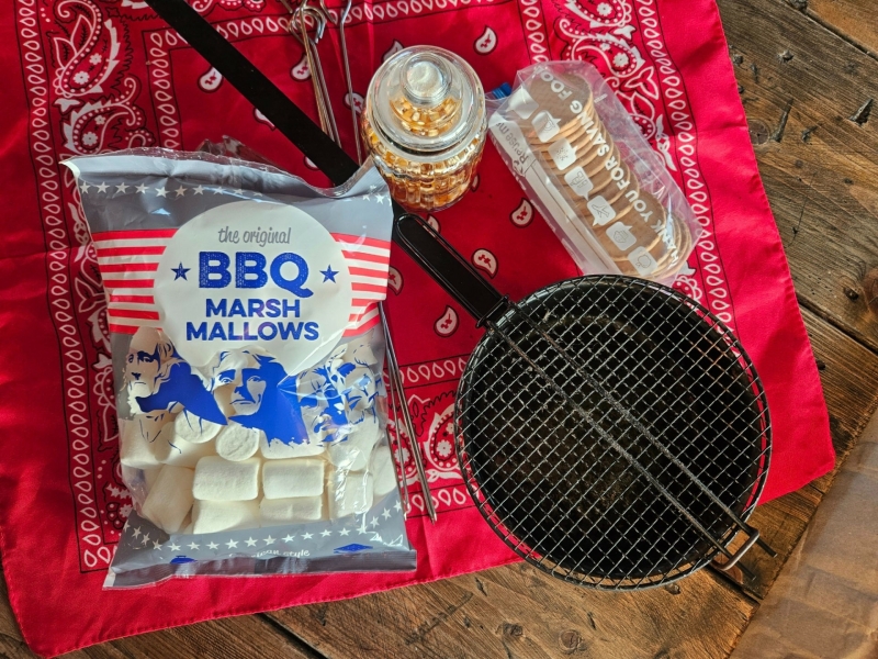 Boerenbed Marshmallow en popcorn pakket