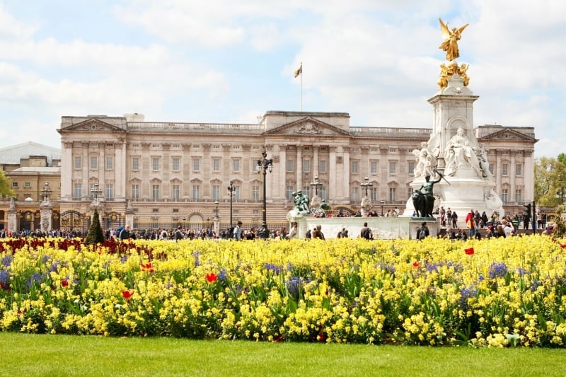 Buckingham Palace Londen met gezin