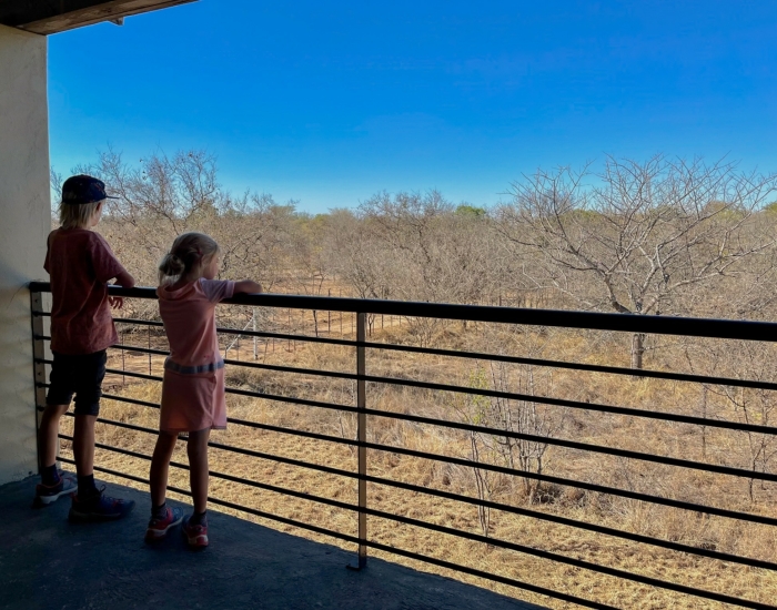 Bushveld Terrace on Kruger Zuid-Afrika met kinderen