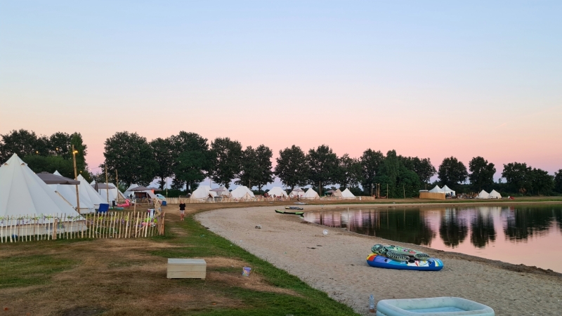 Camping aan het water in Brabant