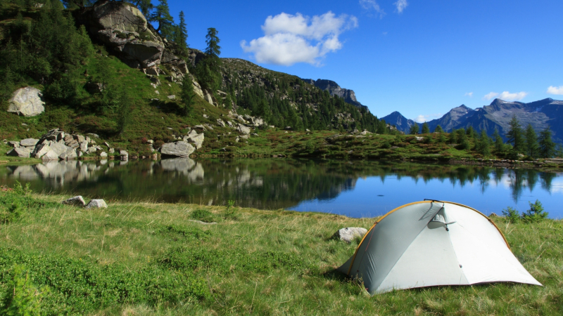 Camping aan het water in Oostenrijk