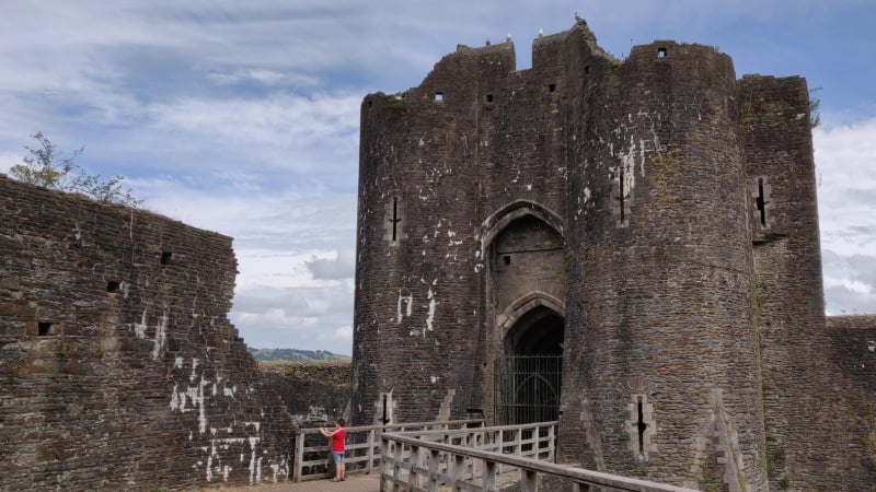 Cearphilly Castle met kind